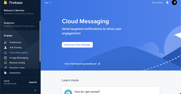 Cloud Messaging Image push